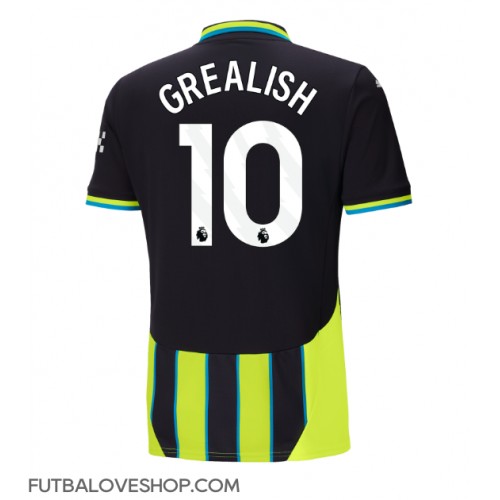 Dres Manchester City Jack Grealish #10 Preč 2024-25 Krátky Rukáv